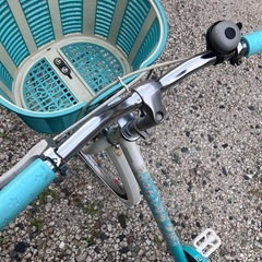 646、ブリヂストンジュニアシティサイクル24インチライトグリーンの画像
