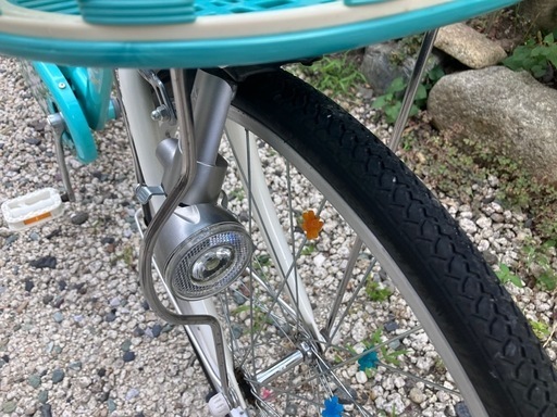 646、ブリヂストンジュニアシティサイクル24インチライトグリーン