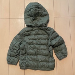 UNIQLO（ユニクロ）ライトウォームパデットウォッシャブルパデットパーカー　100cmの画像