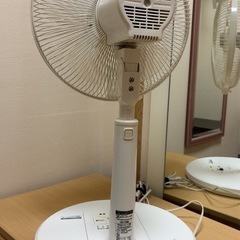 YAMAZEN扇風機2017製リモコン付きの画像