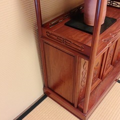 唐木家具花梨茶箪笥飾り棚 サイドボード ビンテージヴィンテージ
