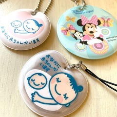 4個セットで付け替え直し不要 マタニティマーク 可愛い 便利 ディズニーの画像