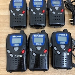 EXPLORER ET-20 トランシーバー 6台セットの画像