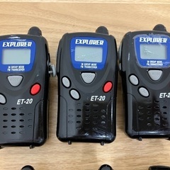 EXPLORER ET-20 トランシーバー 6台セットの画像