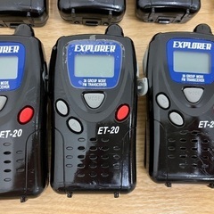 EXPLORER ET-20 トランシーバー 6台セットの画像