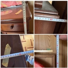 土日取引希望【レトロ】大川家具 アンティーク ドレッサーの画像