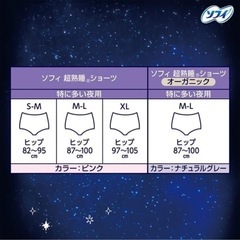ソフィ 超熟睡 ショーツ 特に多い夜用 XLの画像