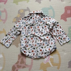 gap baby 恐竜柄シャツの画像