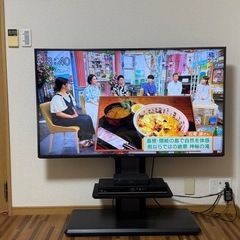 Panasonic VIERA 55インチ 4K液晶テレビ＋ブルーレイ・ディスクレコーダー DIGA＋壁寄スタンドの画像