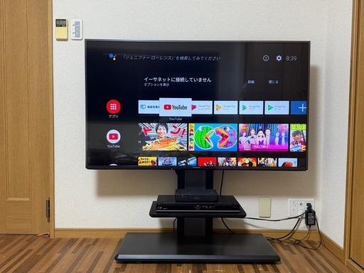 Panasonic VIERA 55インチ 4K液晶テレビ＋ブルーレイ・ディスクレコーダー DIGA＋壁寄スタンド