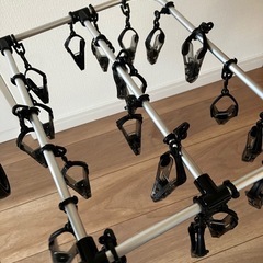 ニトリ 簡単取り込みアルミハンガー(ダークグレー 40ピンチ)の画像