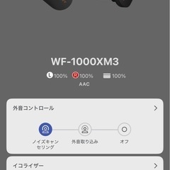 完動品SONY WF-1000 XM3 電池交換済みの画像