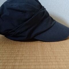 キャスケット(ブラック/レディースLサイズ)の画像