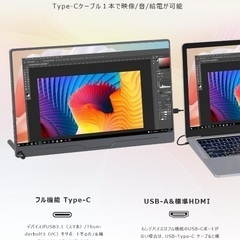 ※7/28月曜まで【ほぼ新品】EVICIV モバイルモニター 15.6インチの画像