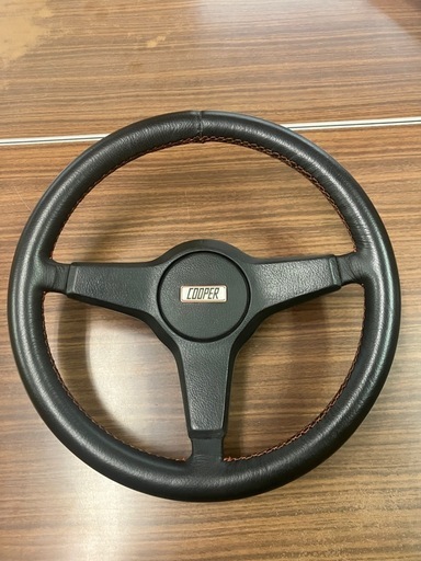 ローバーミニ　クーパーレザーステアリング