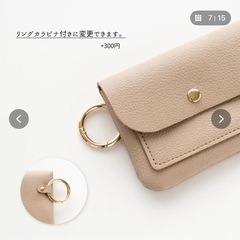 【ほぼ未使用】キーケース　カラビナ付きの画像