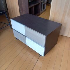 未使用訳あり 幅70 奥行39 高さ41.5cm クローゼットチェスト 2段 スライドレール付き 幅70-2段 タンス 衣類収納 クローゼット 洋服ダンス 引出の画像