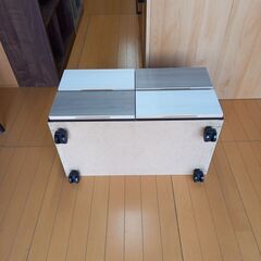 未使用訳あり 幅70 奥行39 高さ41.5cm クローゼットチェスト 2段 スライドレール付き 幅70-2段 タンス 衣類収納 クローゼット 洋服ダンス 引出の画像