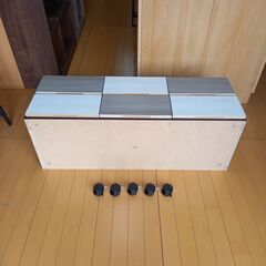 未使用訳あり 幅104.5 奥行39 高さ41.5cm クローゼットチェスト 2段 スライドレール付き タンス 衣類収納 クローゼット 洋服ダンス 引出の画像