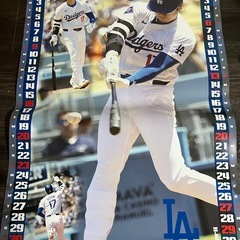 大谷翔平2025年カレンダーの画像