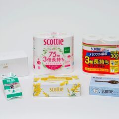 トイレットペーパー、ティッシュペーパー、キッチンペーパー他セット