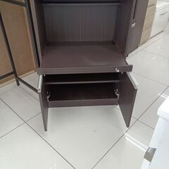★リユースのサカイ日立店★HJ7003  レンジボード ダークブラウン H178×D38×W60 クリーニング済み の画像