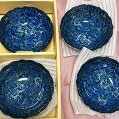 西洞窯 美濃焼 中鉢 1枚 小鉢 5枚取り皿セットの画像