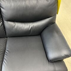 【ジャングルジャングル滋賀草津店】特価価格!!　2人掛けｿﾌｧｰ　ﾌﾞﾗｯｸ　　J-250723の画像