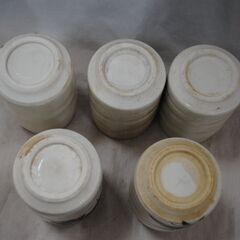 [1387]長谷元窯？　梅　湯呑み　5客セット　昭和レトロ　骨董品の画像