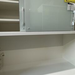 【ジャングルジャングル滋賀草津店】来店特価!!　食器棚　松田家具　ﾌﾞﾗｳﾝ　　J-250725の画像
