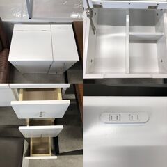 【ジ463】ドレッサー 白 ホワイト (ma)の画像