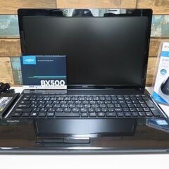 超美品！◇最新windows11ノートPC◇快適！高速起動&webカメラ付き◇年賀状作成OK◇爆速新品SSD+高性能core i3◇NEC VK24L-F/メモリ4GB/office/無線LAN/15.6型ワイド/N166の画像