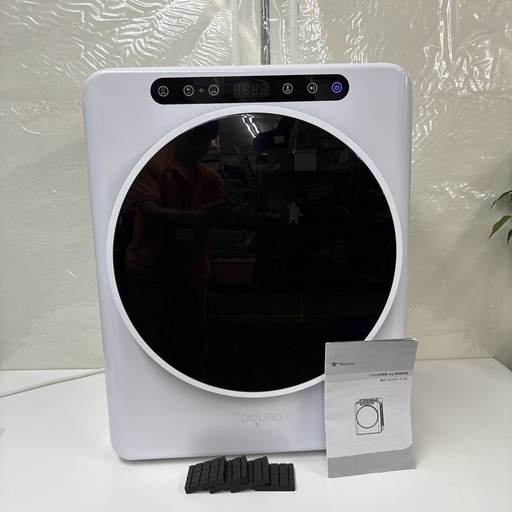 I329 ? 2022年製の美品♪ Yoquna 衣類乾燥機 MoonDry （3.0㎏） ⭐ 動作確認済 ⭐ クリーニング済