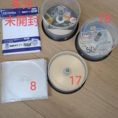 DVD-R（録画用）、DVD-R（写真等のデータ用）、CD-Rの画像