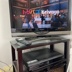 液晶テレビ、dvd Blu-rayプレーヤー、テレビ台譲りますの画像