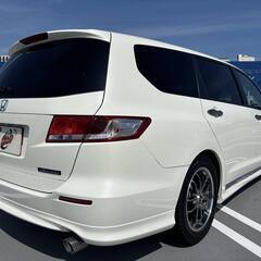 神奈川【自社ローン】保証人無可★全国対応★オデッセイ【アブソルート】車検2年付/社外17インチAW/Bluetooth/カロッツェリアナビ/走行中TV可/ハーフレザーシート/運転席パワーシート/クルコン/パドルシフト/ETCの画像