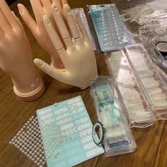 ネイル　練習用　未使用チップ多数の画像