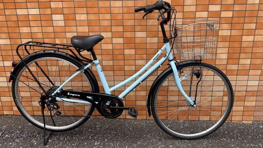 中古整備品　試乗できます　26インチオートライト、6段変速付き自転車
