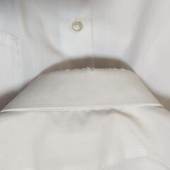 160cm　長袖カッターシャツ　白　難ありの画像
