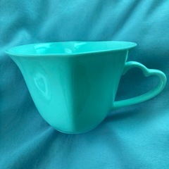 ハートのティーカップ&ソーサーの画像