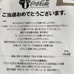 高さ約29センチのコカ・コーラ缶　タオル入りの画像