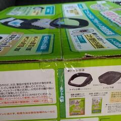 [未使用・未開封]猫ちゃん用 デオトイレ本体セット [約1か月分 猫砂・シート付] 猫用トイレ本体 ダークグレーの画像