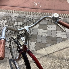 ♪ジモティー特価♪自動点灯オートライト・シマノ製ローラーブレーキ付き乗り降りがしやすい２６型軽快車の画像