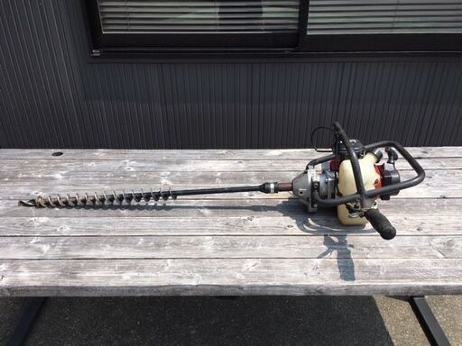 【エンジン始動・ドリル回転確認済み】　KOMATSU ZENOAH/コマツ ゼノア　エンジンオーガー・ドリル　AG2300　ハウスパイ