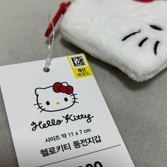 【新品未使用タグ付き】韓国限定 ダイソー ハローキティ ポーチの画像