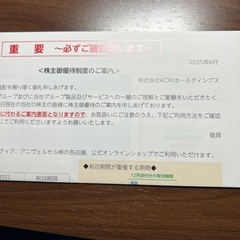 AOKIの株主優待