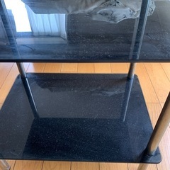 ガラス製 ラック 3段の画像