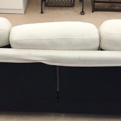 【ジャングルジャングル岩出店】【A733】二人がけソファ ホワイト 中古 家具 和歌山 岩出市 紀の川市 海南市の画像