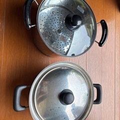 （お話中）大きなお鍋　2個の画像