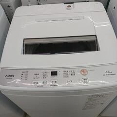 6kg洗濯機　2023年製　AQUA　AQW-S6N　WH　高さ（H)89.5×幅（W)56.5×奥行(D)54cmの画像